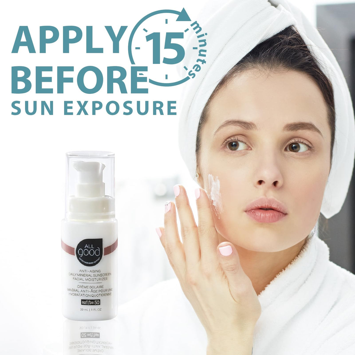All Good applied on cheek showing smooth application and quick absorption