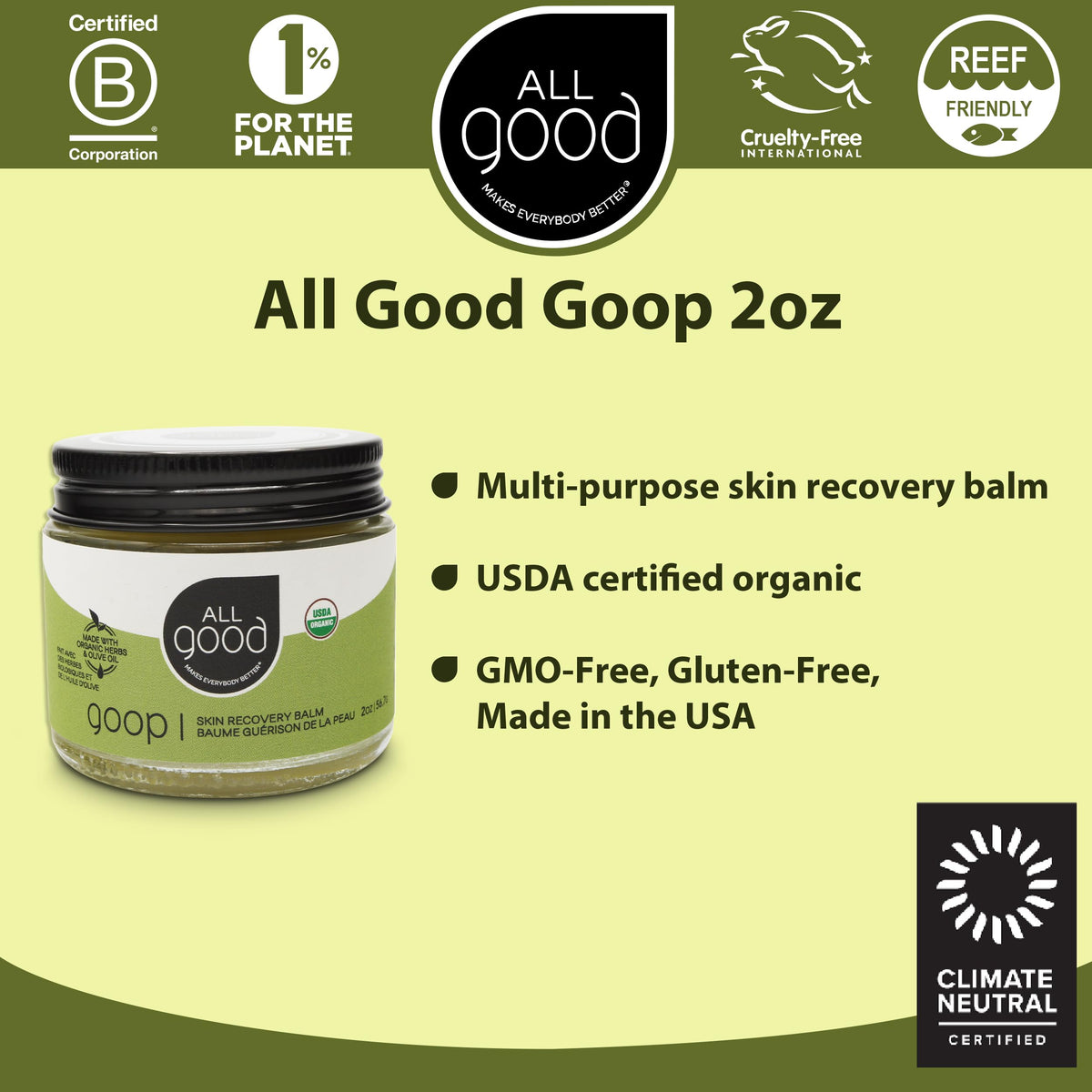 All Good Goop being applied to inner thigh to prevent chafing before activity