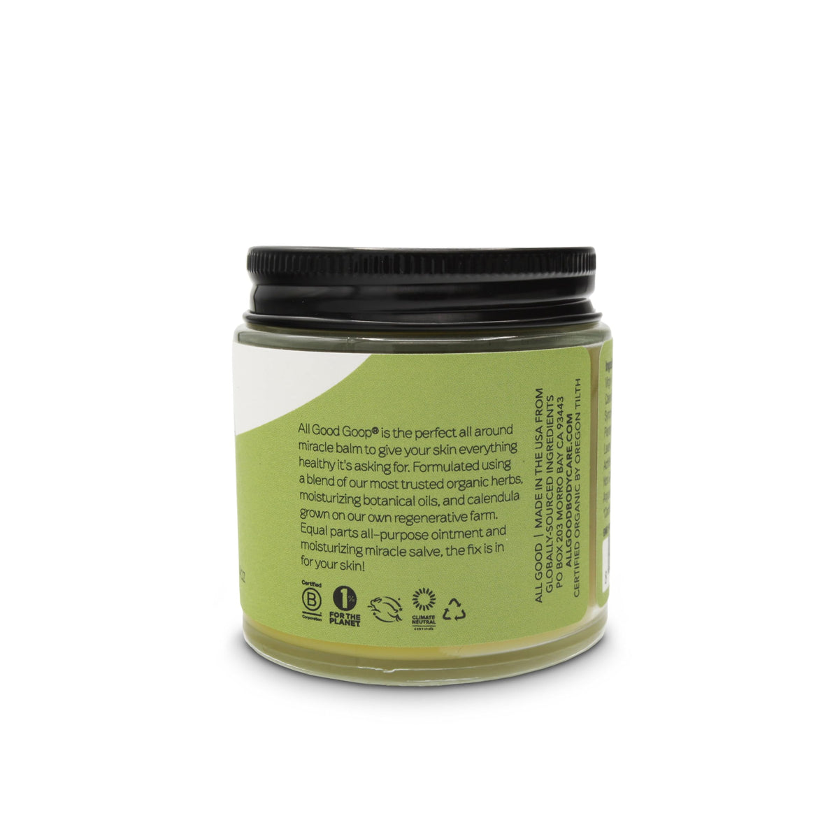 All Good Goop on heel showing targeted application for dry skin smoothing