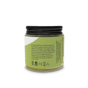 All Good Goop on heel showing targeted application for dry skin smoothing