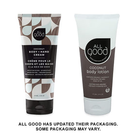 All Good lotion texture close-up showing creamy, non-greasy finish