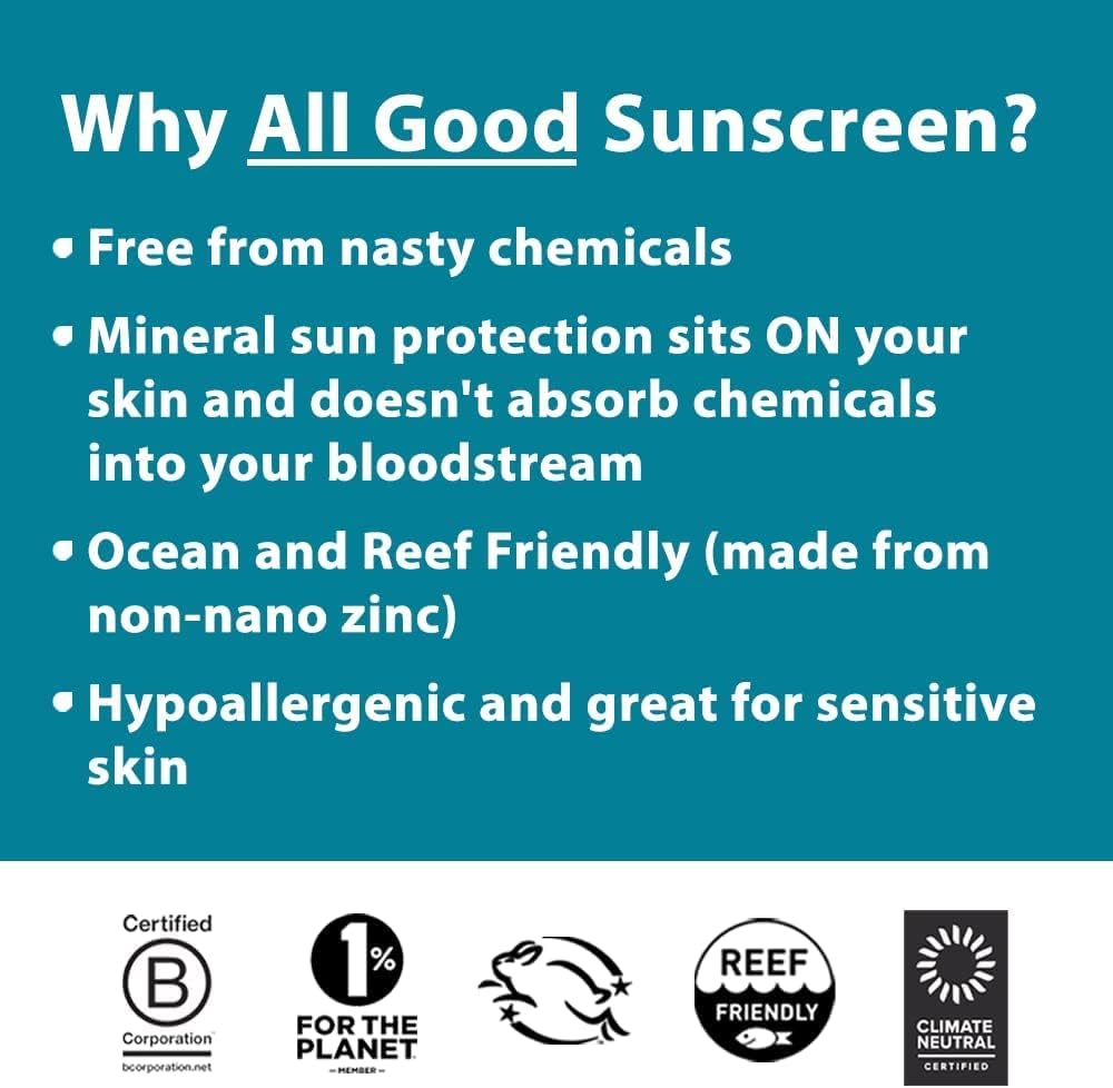 All Good applied on arm demonstrating clear blend and protection