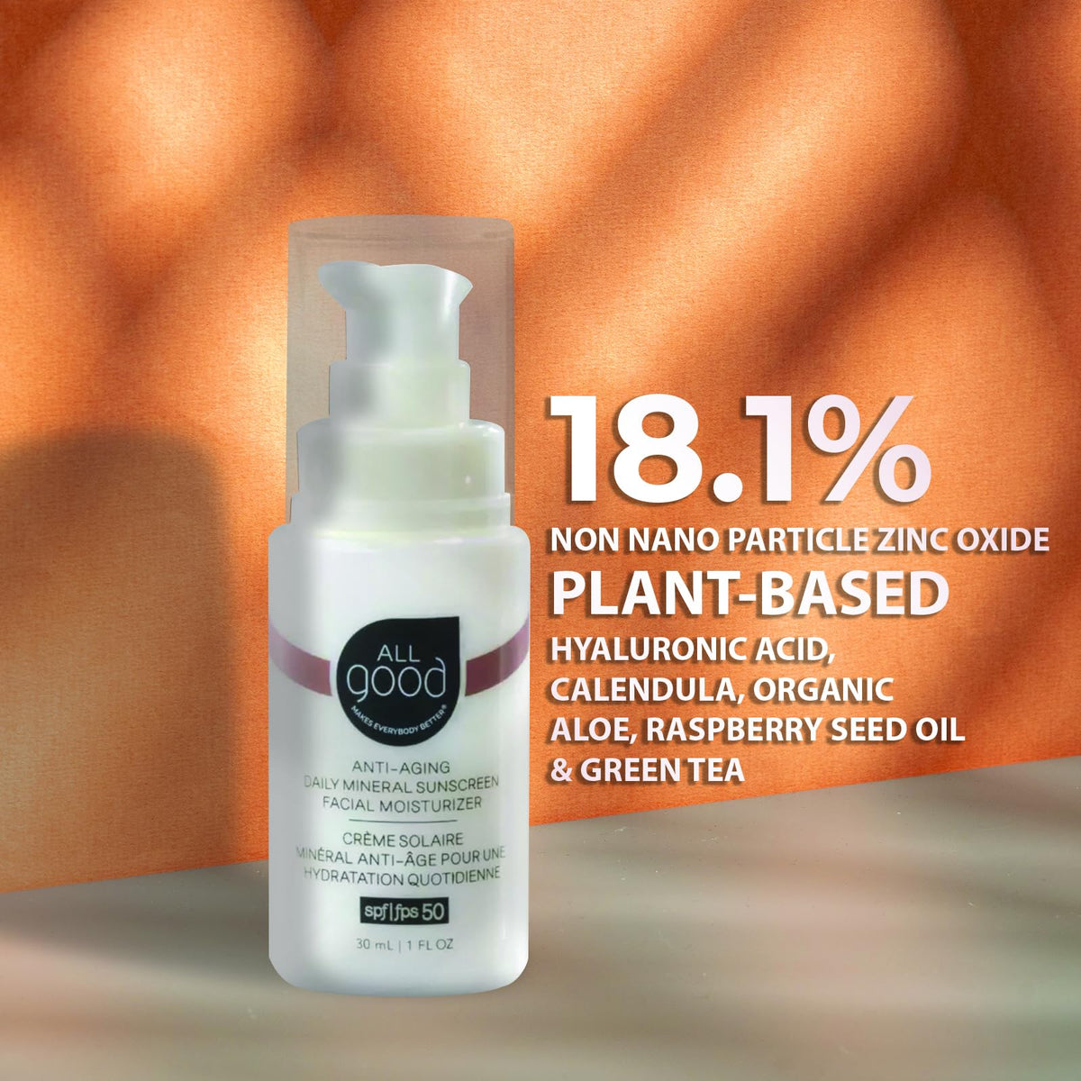 All Good creamy texture close-up showing lightweight, hydrating finish