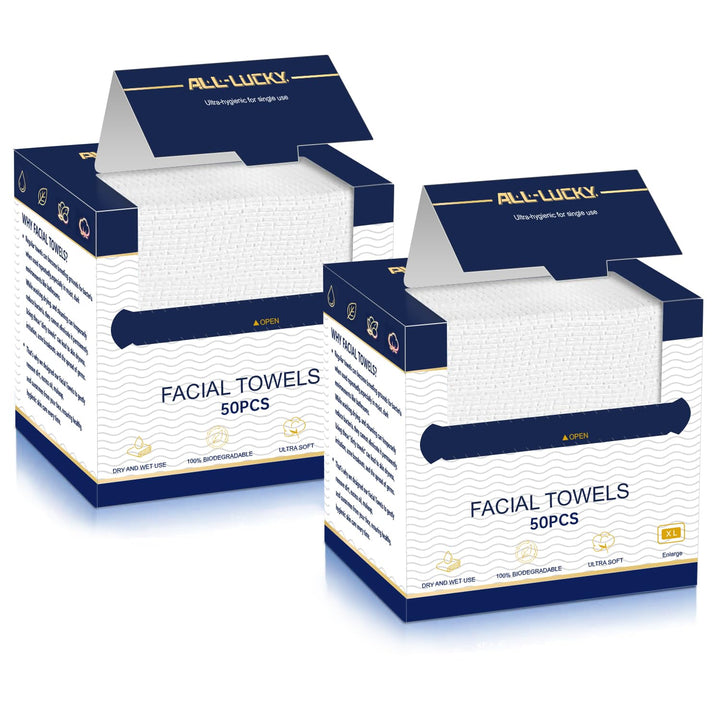 ALL- LUCKY front packaging showing 100-count benefits and biodegradable label