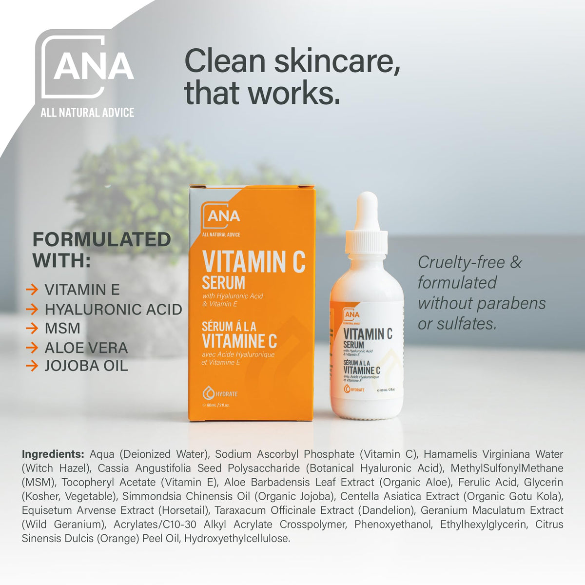 All Natural Advice texture close-up showing lightweight serum absorption and smooth finish