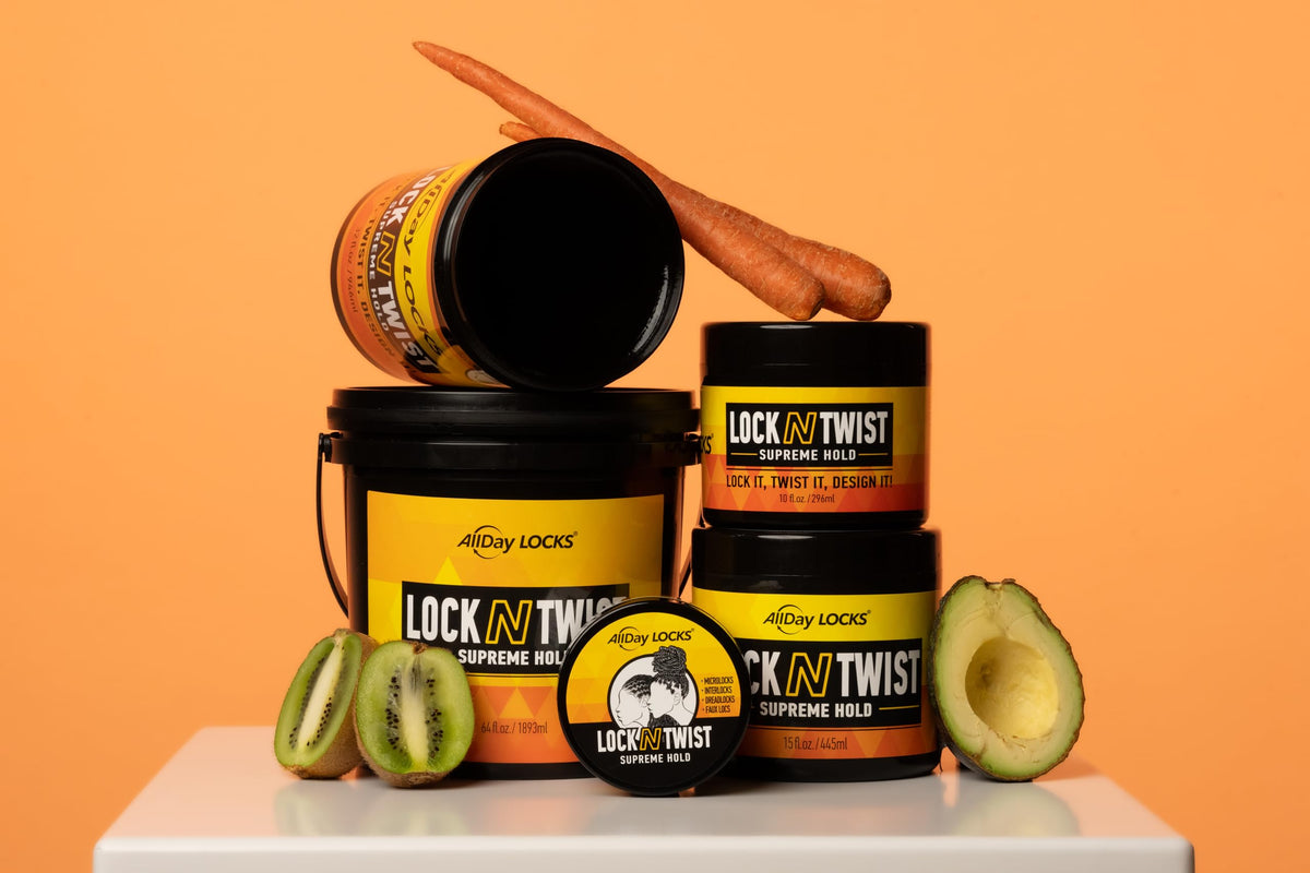 AllDay Locks 32 oz jar held to show size and long-lasting supply