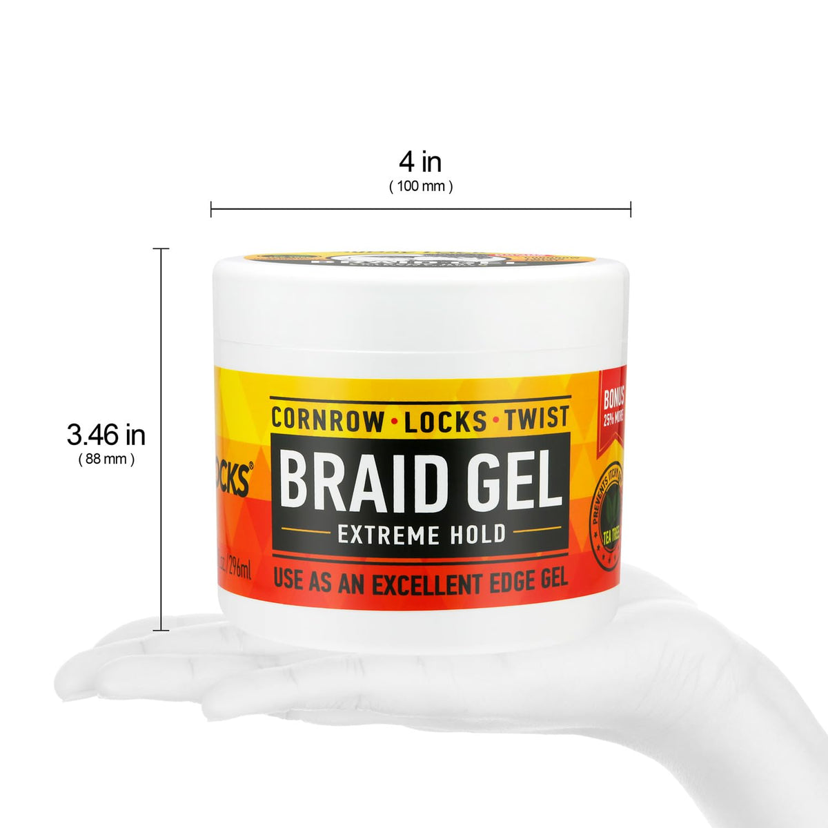 AllDay Locks being applied with fingers to hair for precise control and shine