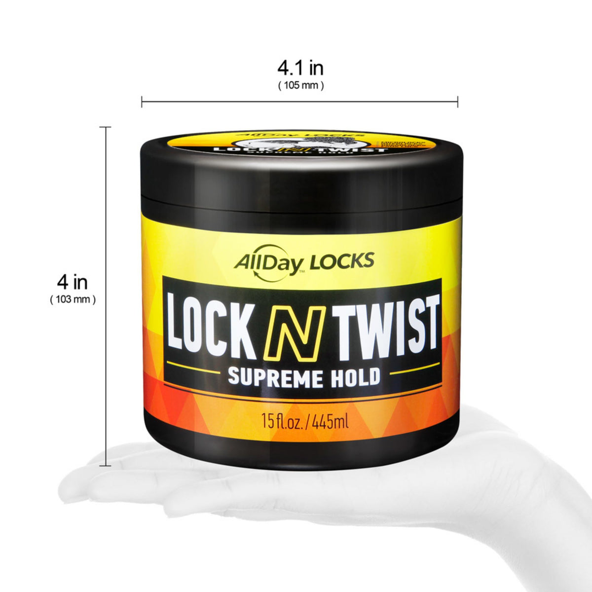 AllDay Locks being applied to a twist demonstrating secure hold and neat results