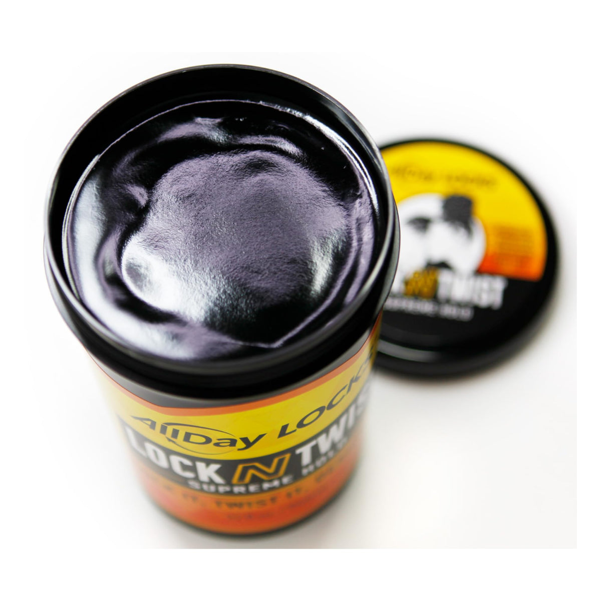 AllDay Locks open jar texture close-up revealing smooth gel consistency