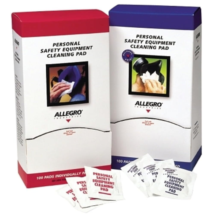 ALLEGRO front packaging showing single sealed towelette pack and product benefit