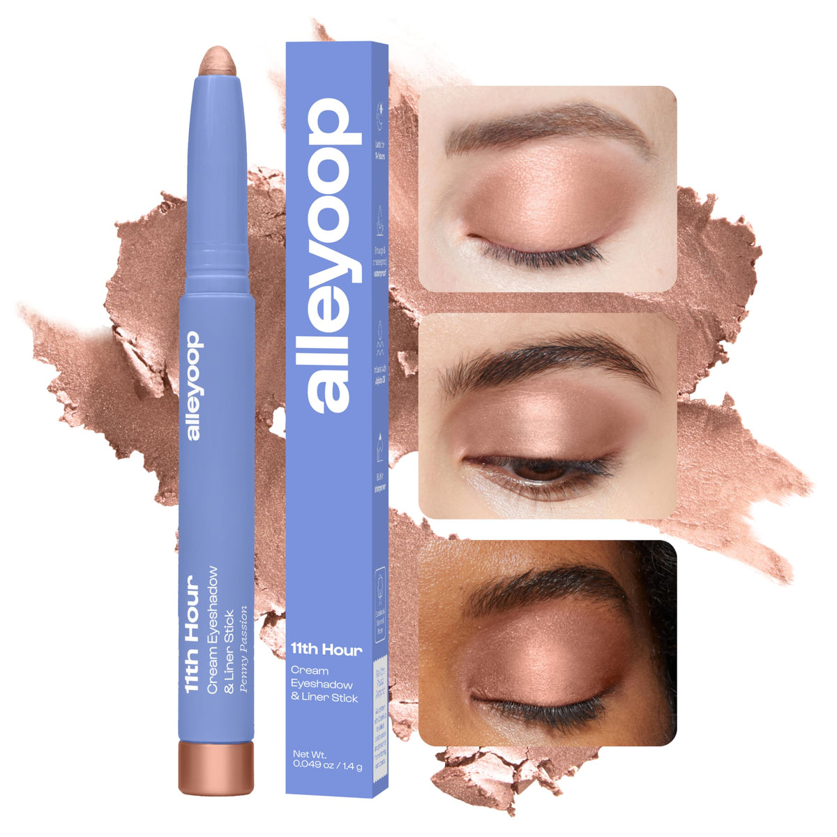 ALLEYOOP pencil tip detail for precise liner and shadow application