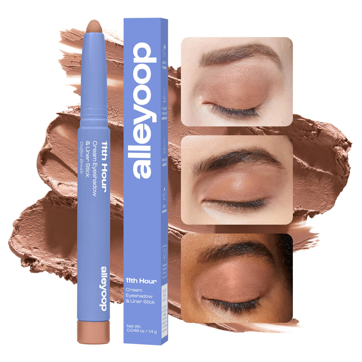 ALLEYOOP stick tip close-up showing smooth cream texture and control