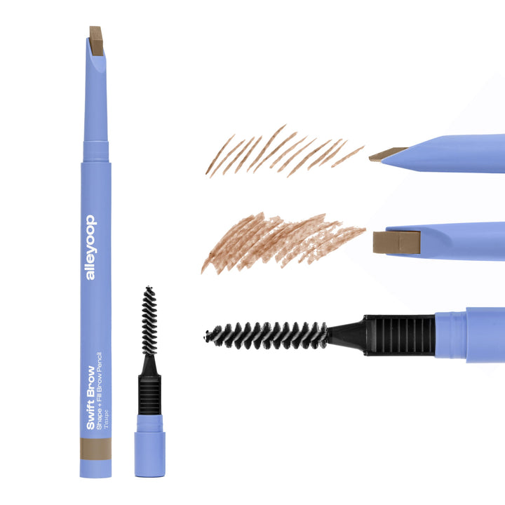 ALLEYOOP brow definer front packaging showing product look and compact design