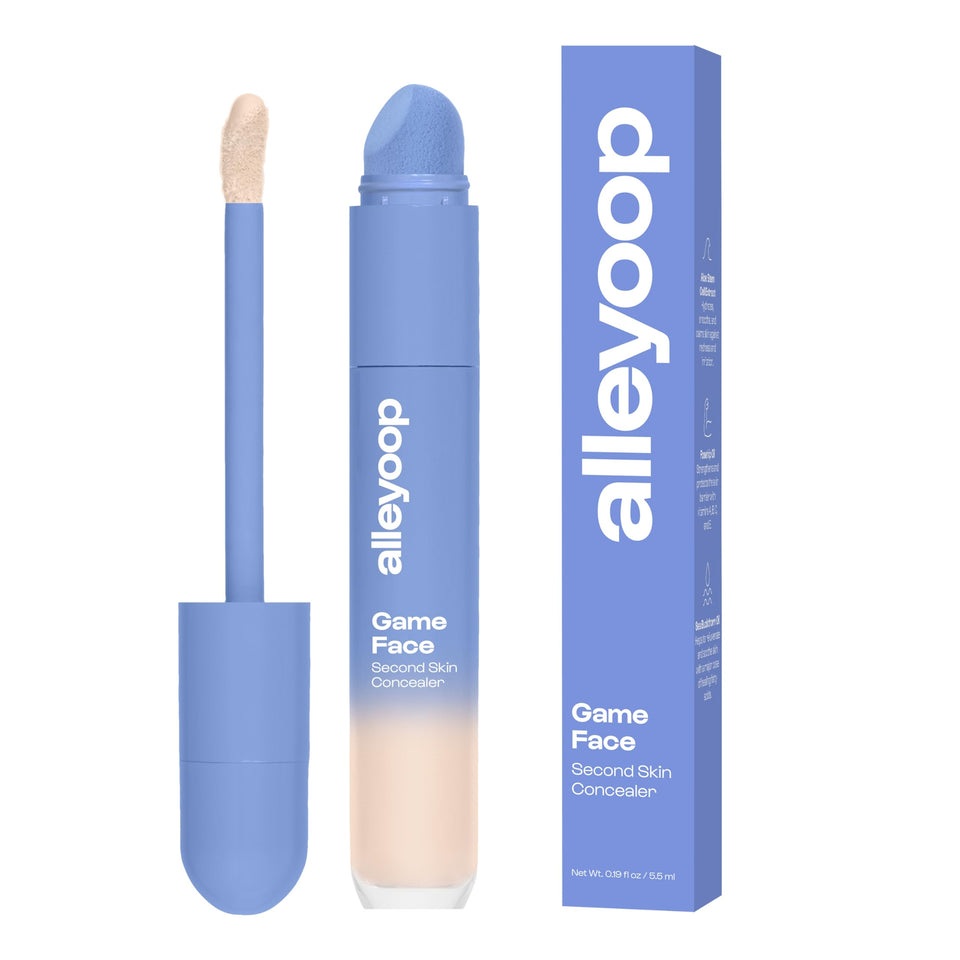 ALLEYOOP front packaging showing compact concealer tube and branding for easy identification