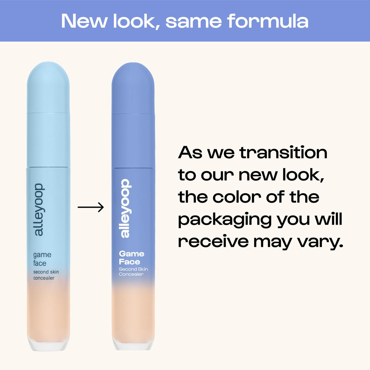 ALLEYOOP concealer placed with handbag and mirror to show on-the-go touch-up convenience