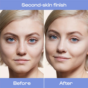 ALLEYOOP texture swipe of concealer showing smooth, blendable cream for natural finish