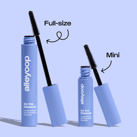 ALLEYOOP open tube revealing brown shade and buildable length benefit