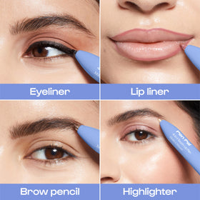 ALLEYOOP texture swatches of mauve shade on skin showing blendable, buildable color
