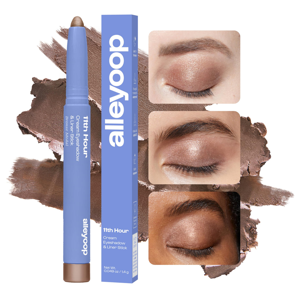 ALLEYOOP close-up of product tip highlighting creamy application benefit