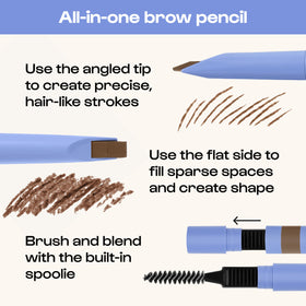 ALLEYOOP spoolie brush blending strokes for natural finish