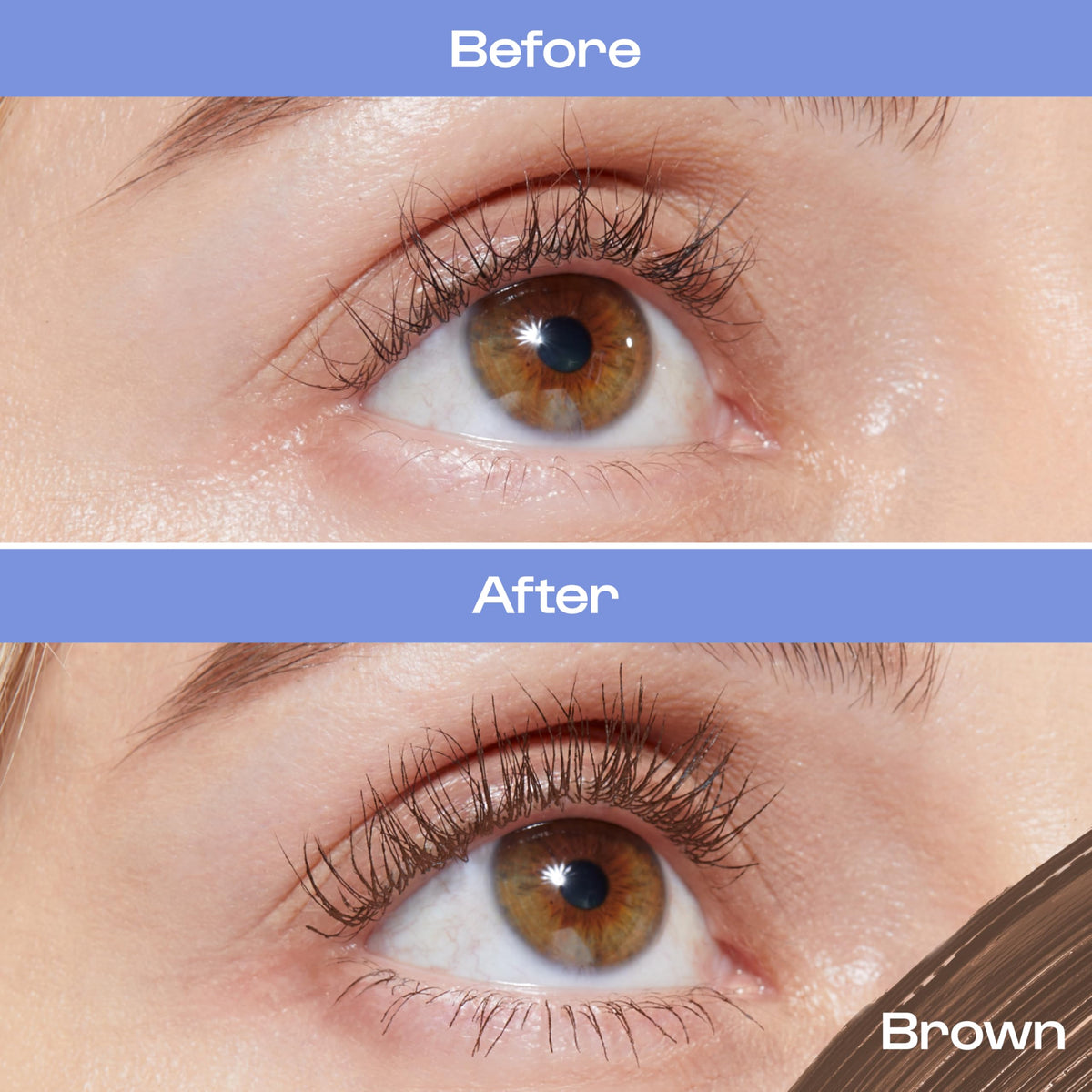 ALLEYOOP swatch on skin showing brown color payoff and lightweight texture