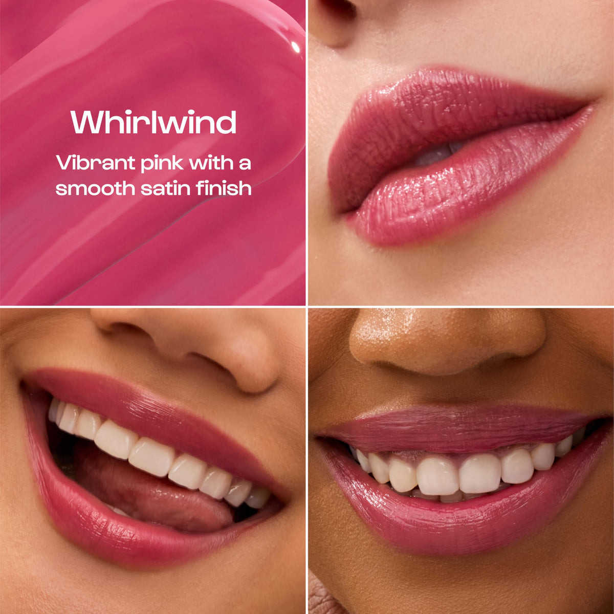 ALLEYOOP Whirlwind texture swipe revealing hydrating glossy finish