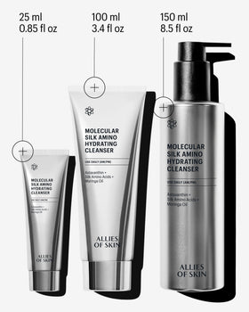 Allies of Skin placed on bathroom counter in routine setting, evokes daily skincare use