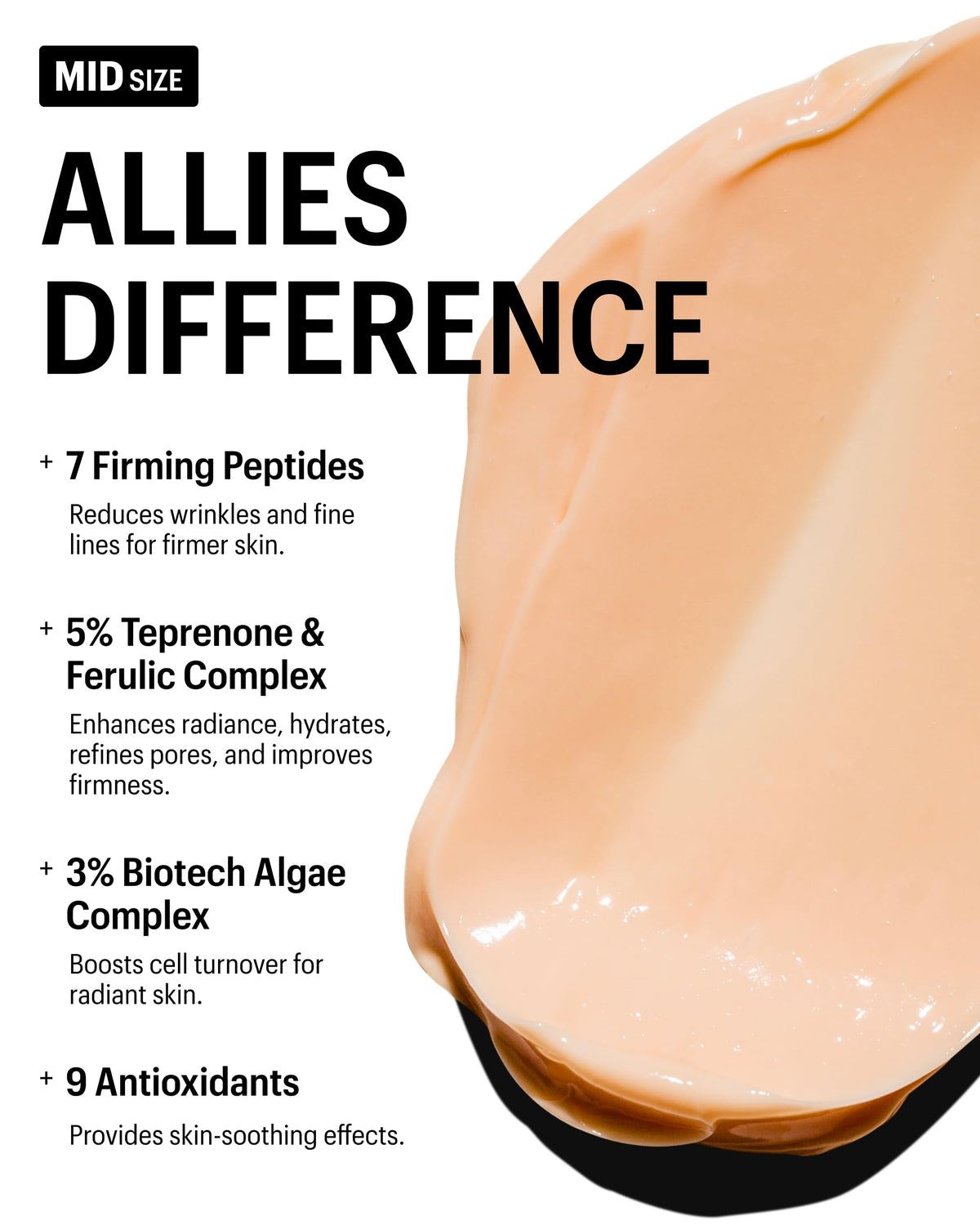 Allies of Skin bottle with box styled in a clean lifestyle scene for skincare routine appeal