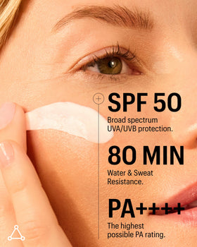 Allies of Skin before and after face comparison showing natural tan benefit