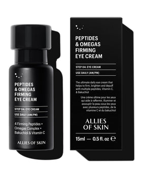 Allies of Skin front jar view showing compact eye cream for travel convenience