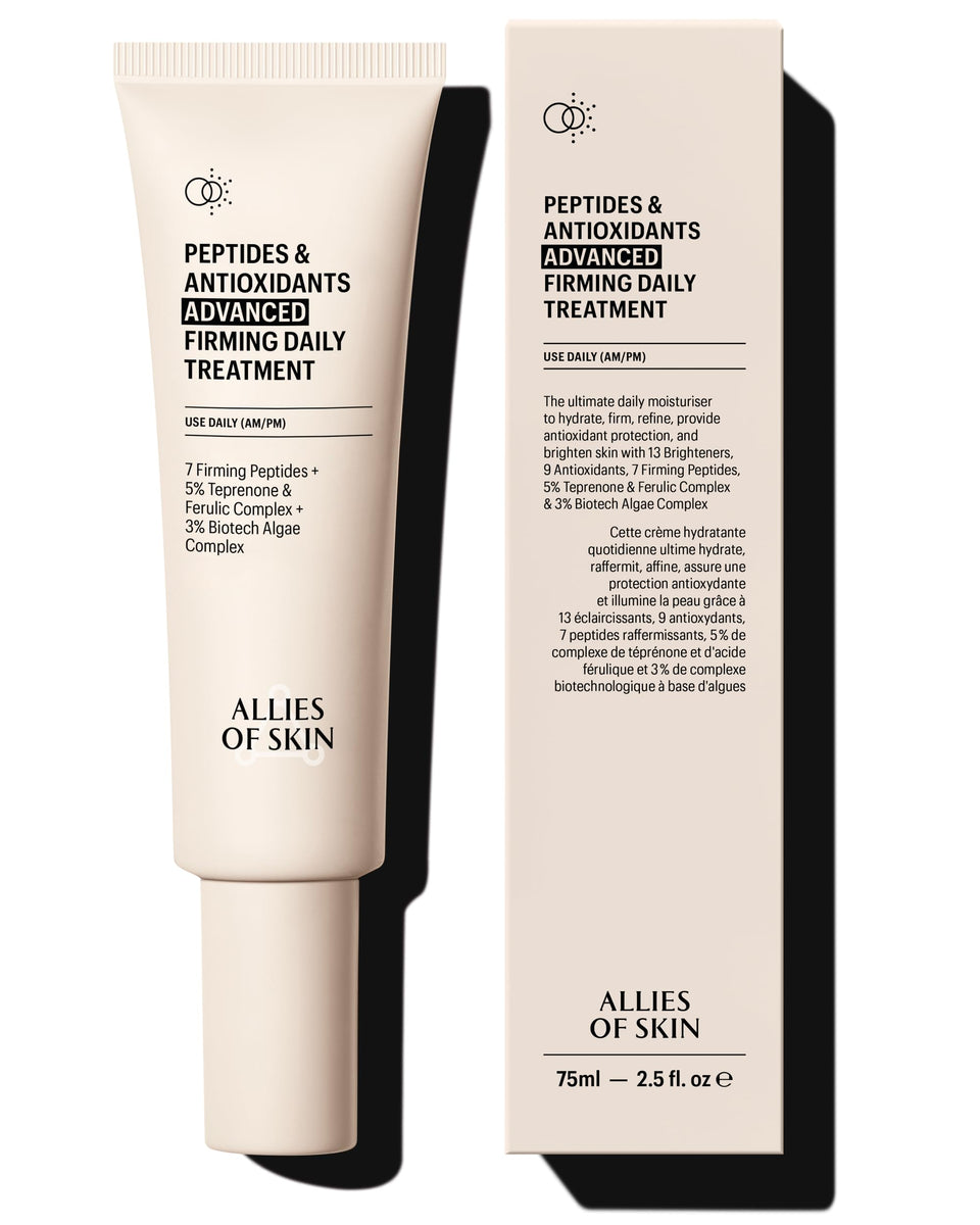 Allies of Skin front packaging showing product and benefits