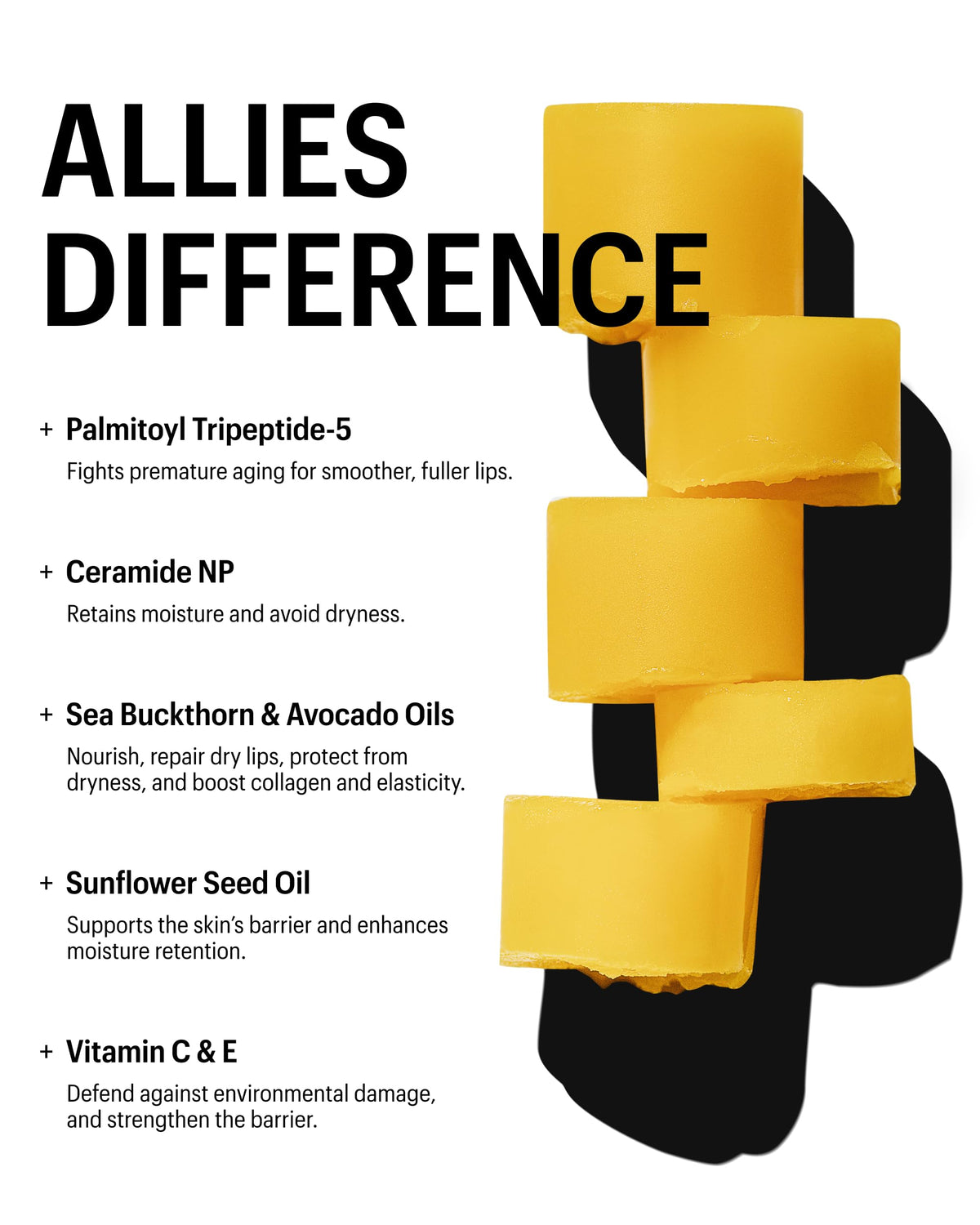 Allies of Skin next to a coin showing compact 3.8g size for purse portability