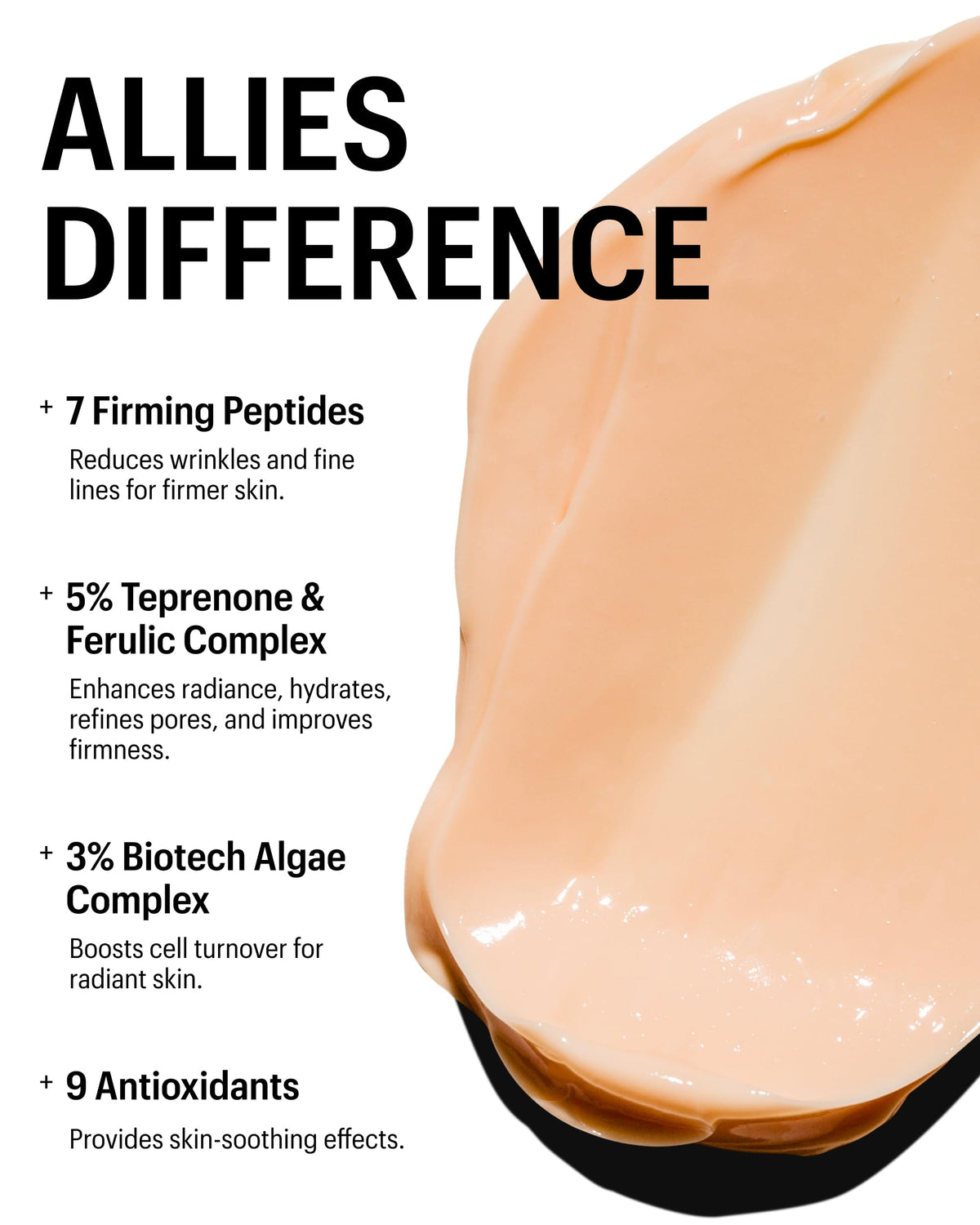 Allies of Skin product in hands demonstrating easy application benefit