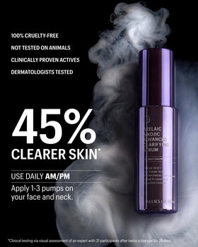 Allies of Skin illustrative before and after concept showing improved clarity and tone