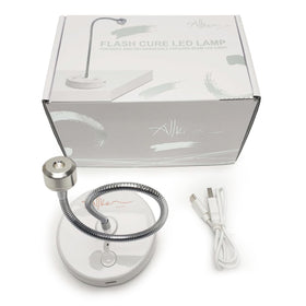 ALLKEM lamp curing gel polish on nails showing quick flash cure and accuracy benefit