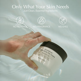 ALLSETUP pad held in hand showing size and single-use portion control