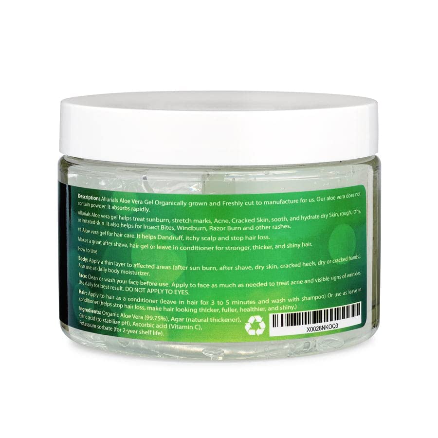 Allurials jar on bathroom shelf in lifestyle scene promoting daily care