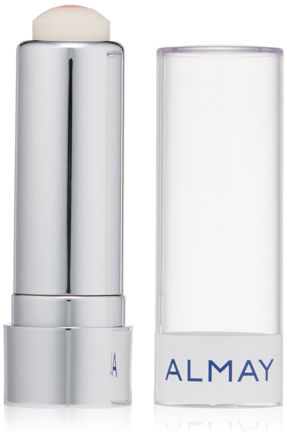 Almay front packaging showing clear SPF 30 lip treatment and label benefit
