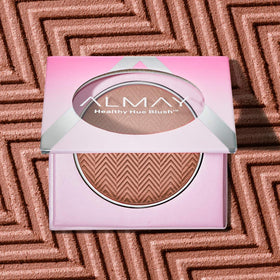 Almay blush pan close-up highlighting silky texture for smooth blending