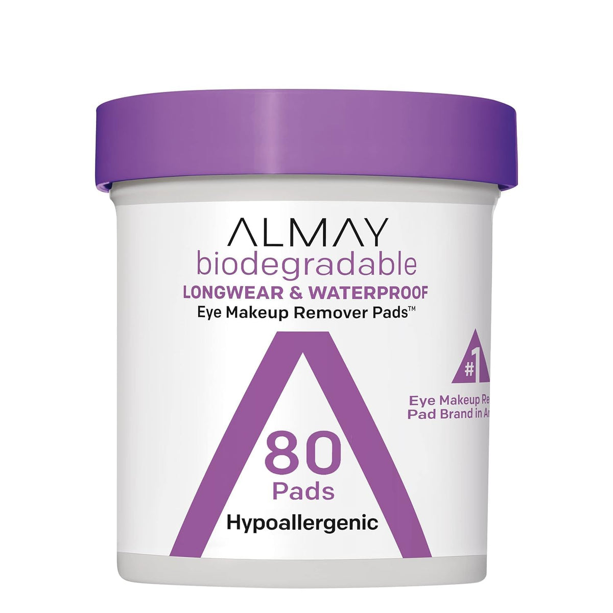 Almay front packaging showing pads and benefits on display