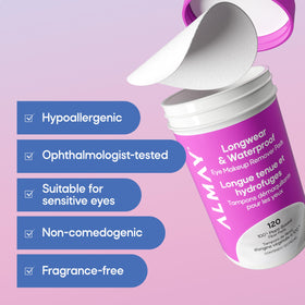 Almay product label and ingredients panel emphasizing hypoallergenic formulation
