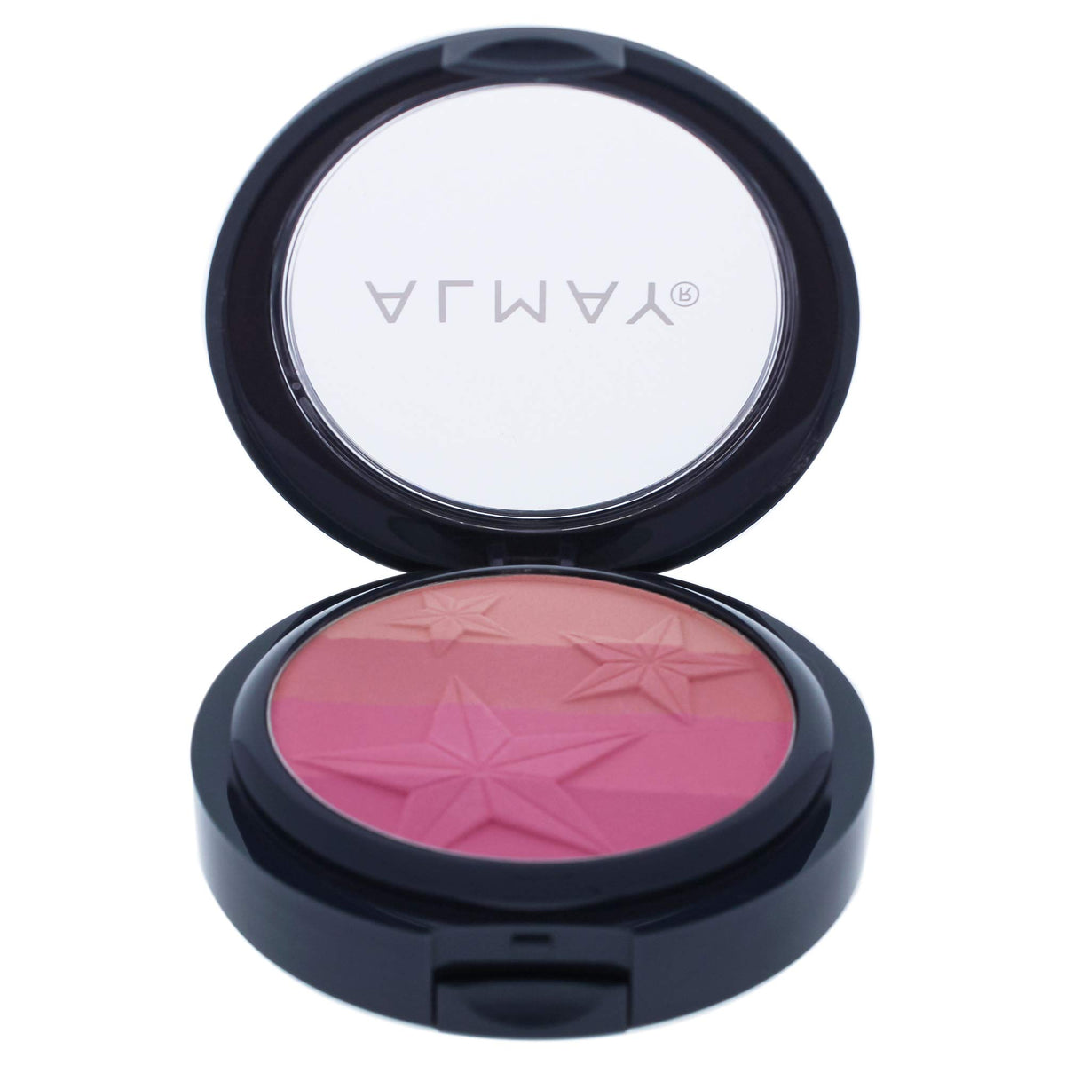 Almay front packaging showing compact and color payoff benefit