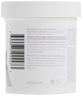 Almay saturated pad texture demonstrating micellar cleansing power
