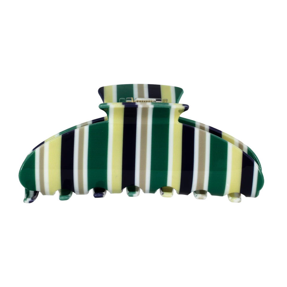 Almere clip front packaging showing green neutral stripe for stylish hold