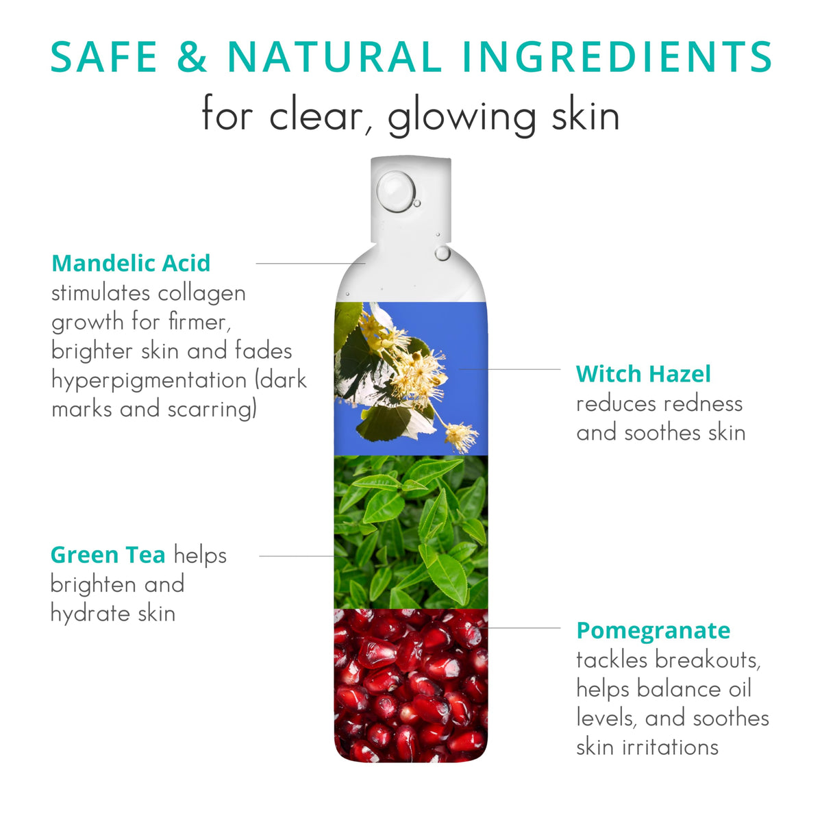 Almond Clear in use at bathroom sink for clearer facial skin