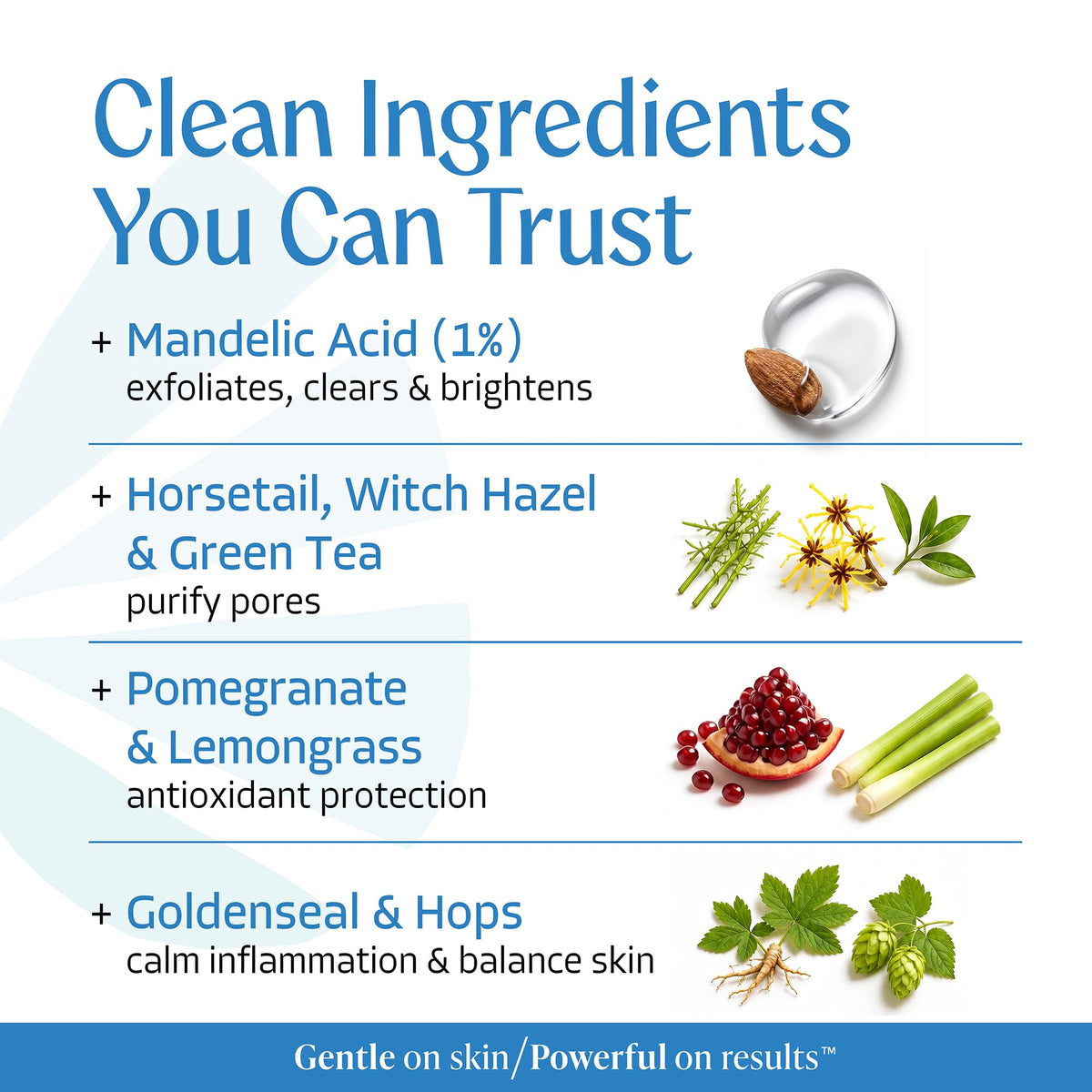 Almond Clear in shower use demonstrating gentle body and face cleansing