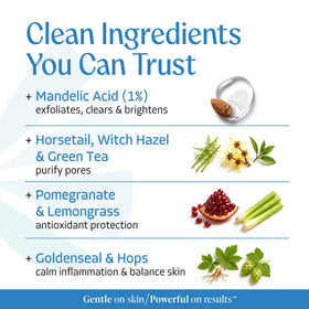 Almond Clear in shower use demonstrating gentle body and face cleansing