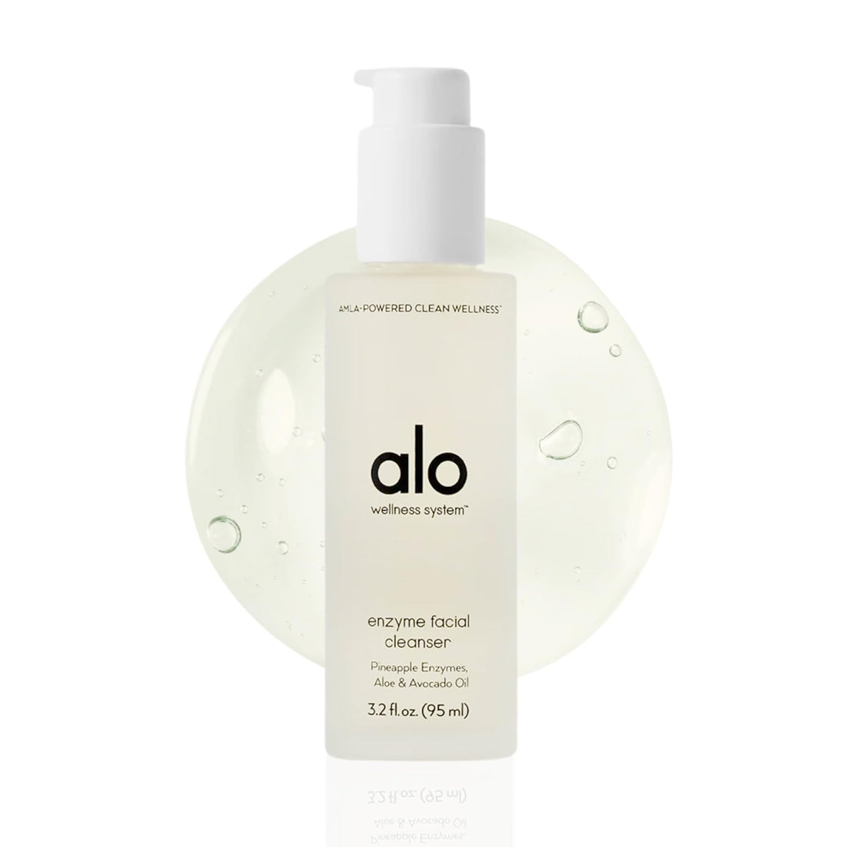 Alo front packaging showing bottle and branding, promotes gentle resurfacing