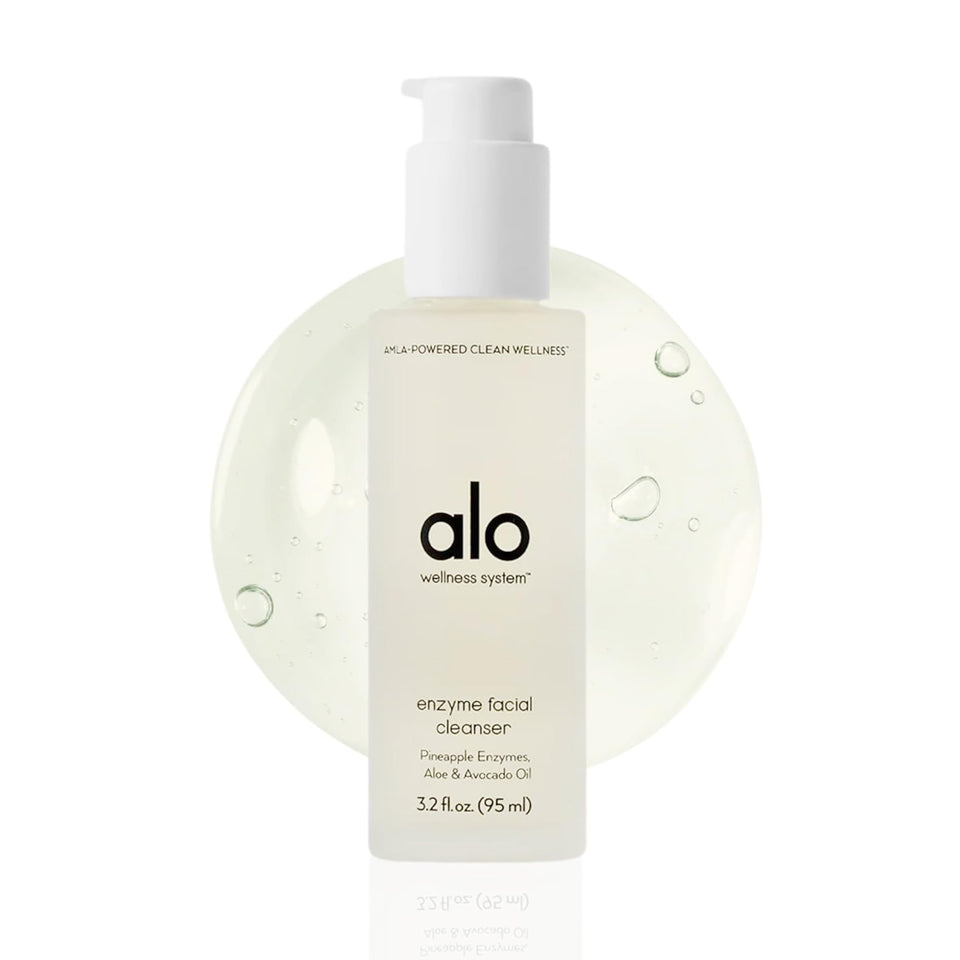 Alo front packaging showing bottle and branding, promotes gentle resurfacing
