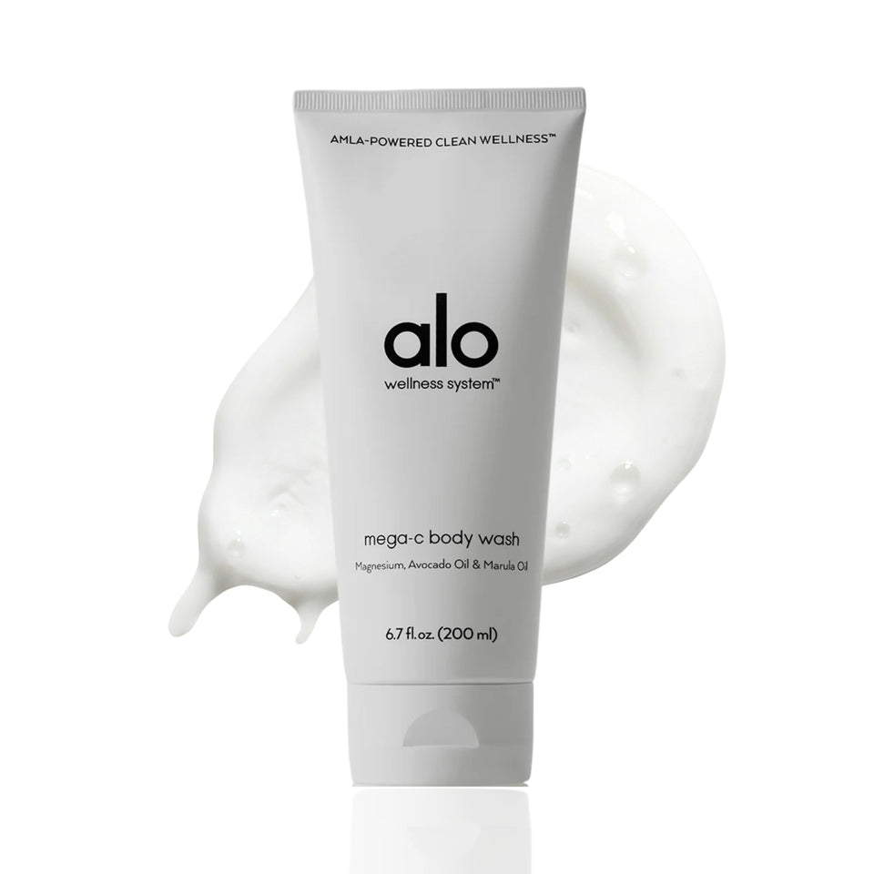 Alo front bottle showing label and citrus scent, helpful for quick identification